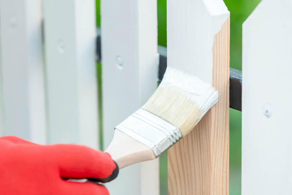 Roof fascia and gutter painting